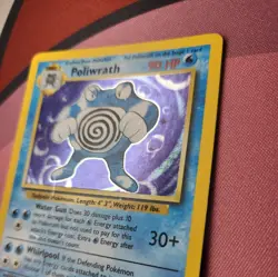 Pokemon TCG 1999 Base Set Poliwrath 13/102 Holo 90 HP English - Image 3