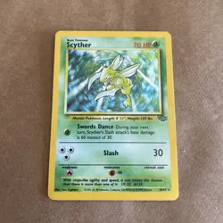 Scyther 10/64 - Jungle Pokemon TCG Unlimited Holo - Image 1