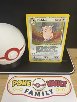 Pokemon Clefable 1/64 Jungle Holo Rare Unlimited MP WOTC - Image 1