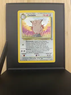 Pokemon Clefable 1/64 Jungle Holo Rare Unlimited MP WOTC - Image 2