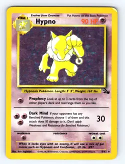 1999 Pokemon Hypno #08/62 Holo Rare - HP 💎 - Image 1