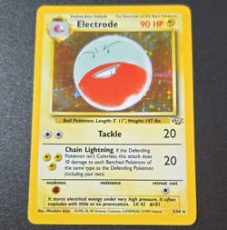 Wizards Pokemon TCG Electrode 2/64 Jungle Holo Rare Unlimited English 1999 90 HP - Image 1