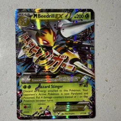 Pokemon TCG M Beedrill EX XY158 XY Promo Full Art Holo Mega EX - Image 1