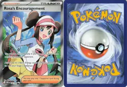 ROSA'S ENCOURAGEMENT 114/088 ULTRA RARE PERFECT ORDER POKEMON HOLO NEAR MINT - Image 1