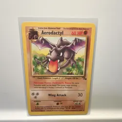 Pokemon TCG Aerodactyl 16/62 Fossil Rare Regular Unlimited (MP) - Image 2