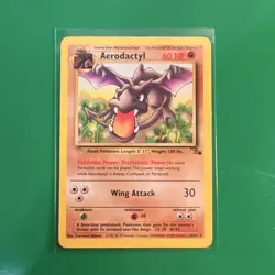 Pokemon TCG Aerodactyl 16/62 Fossil Rare Regular Unlimited (MP) - Image 5