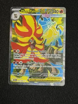 Mega Pyroar EX 099/086 Crimson Invasion Ultra Rare Holo English Stage 1 - Image 1