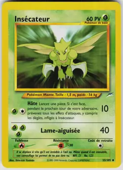 Scyther 55/105 Uncommon Neo Destiny Pokemon Unlimited [FRENCH] - Image 1