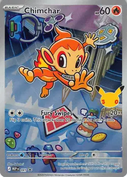 Chimchar 041 Holo Promo ME: Mega Evolution Promo Pokemon Near Mint - Image 1