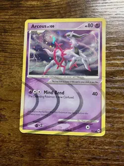 Pokemon 2009 Arceus AR7 holo HP damaged - Image 1