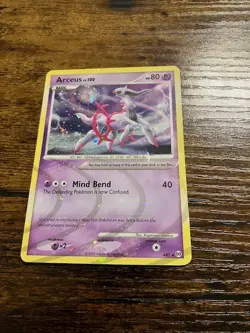Pokemon 2009 Arceus AR7 holo HP damaged - Image 3