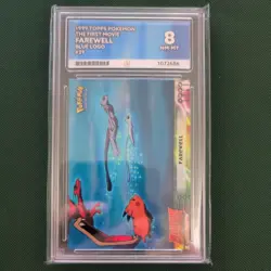 Farewell Movie Edition 1999 Topps NON FOIL ACE Graded 8 Pokemon TCG - Image 1