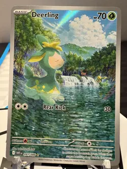 The Pokemon Company Pokemon TCG Deerling 091/086 Sv: White Flare IR Holo ENG - Image 1