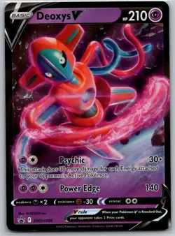 Deoxys V SWSH266 Holo Promo Sword & Shield Promo Pokemon Near Mint - Image 1