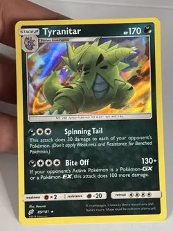 Tyranitar 85/181 Sm-Team Up Holo Pokemon LP - Image 1