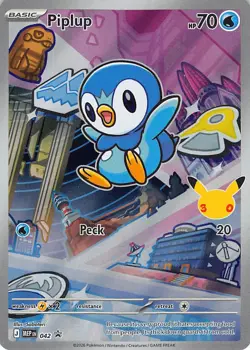 Piplup 042 Holo Promo ME: Mega Evolution Promo Pokemon Near Mint - Image 1