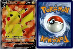 Pikachu V 157/172 Brilliant Stars Pokemon TCG Holo Ultra Rare NM - Image 3