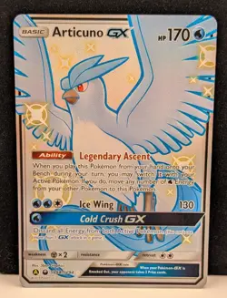 Pokemon TCG Articuno GX SV54/SV94 Hidden Fates Shiny full art - Image 1