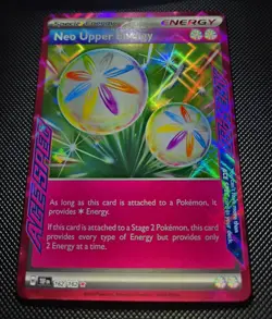Neo Upper Energy Acespec 167/162 Temporal Forces Pokemon English LP Holo - Image 3