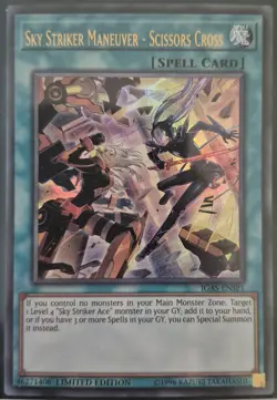 YuGiOh Sky Striker Maneuver - Scissors Cross Ultra Rare IGAS-ENSP1 - Image 1