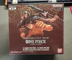 One Piece Paramount War Booster Box Red Bottom OP-02 English Factory Sealed - Image 1
