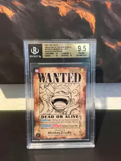 2024 One Piece Monkey D. Luffy Wanted Poster SP OP-05-119 BGS 9.5 Gem Mint - Image 1