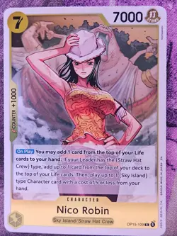 Nico Robin OP15-109 Rare Adventure on Kami's Island One Piece Foil Near Mint - Image 1