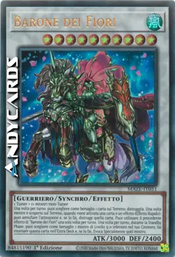 BARONE DEI FIORI • (Baronne De Fleur) • Ultra R • MAZE IT051 • 1Ed • Yugioh! - Image 1