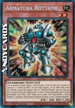 ARMATURA ROTTAME (Junk Armor) Segreta SP • BLGG IT032 • 1Ed • Yugioh! - Image 1