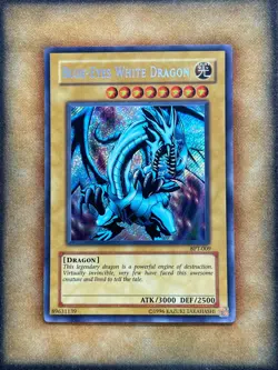 Yugioh Blue-Eyes White Dragon BPT-009 Secret Rare Promo LP - Image 1