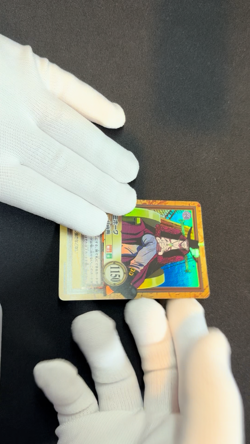 One Piece Mihawk Carddass Hyper Battle TCG C170 Holo Foil Vintage 2000 Japan - Image 2