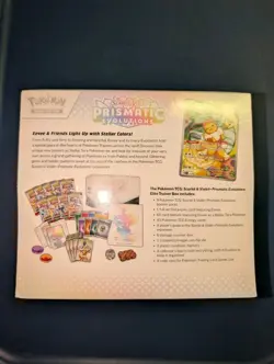 Pokemon Scarlet & Violet Prismatic Evolutions Hole ETB (Factory Sealed) - Image 5