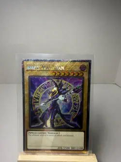 Yu-Gi-Oh! TCG (Platinum Secret Rare) Normal Dark Magician Yami Yugi RA04-EN106 - Image 1