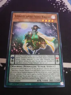 Yugioh! Superheavy Samurai Prodigy Wakaushi - CYAC-EN006 - Super Rare - 1st Edit - Image 1