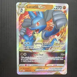 Lucario VSTAR SWSH214 NM Black Star Promo English Pokemon Card - Image 1