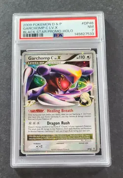 2009 POKEMON D & P BLACK STAR PROMO HOLO GARCHOMP C LV X PSA 7 NM - Image 1