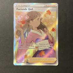 Pokemon TCG Silver Tempest Holo Card Furisode Girl Full Art 190/195 NM Condition - Image 1
