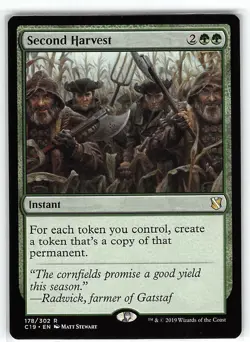 Second Harvest *Rare* Magic MtG x1 Commander 2019 - Image 1