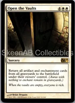 MTG SkeenAB Open the Vaults from Magic 2010 (M10). NM. - Image 1