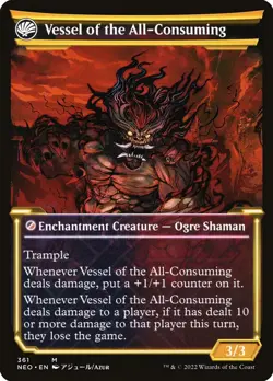 LP - Foil - Hidetsugu Consumes All (Showcase) - 361 - Kamigawa: Neon Dynasty - Image 2