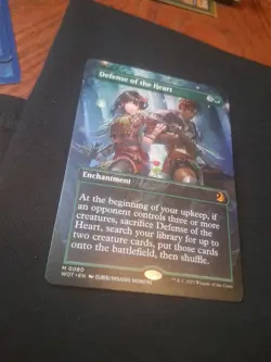 Defense of the Heart MTG WOE Enchanting Tales #80 Borderless Anime Mythic NM - Image 2