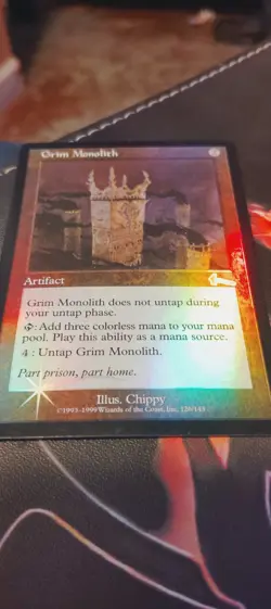 Grim Monolith: 1999 Magic the Gathering - Urza's Legacy Foil - Image 1
