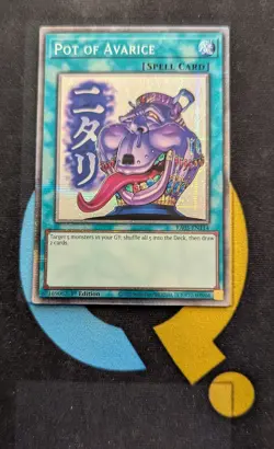 RA05-EN114 Pot of Avarice Variant Art Starlight Rare 1st Ed YuGiOh - Image 1