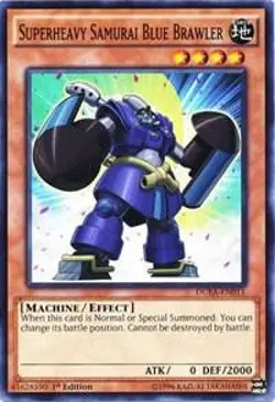 Superheavy Samurai Blue Brawler DUEA-EN011 Duelist Alliance Yu-Gi-Oh 1st Ed NM/M - Image 1