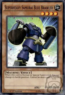 Superheavy Samurai Blue Brawler DUEA-EN011 Duelist Alliance Yu-Gi-Oh 1st Ed NM/M - Image 2