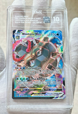 2021 Pokemon VMAX Battle Box Blastoise VMax SWSH103 Black Star Promo - TAG 10 - Image 2