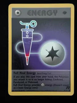 1st Edition Full Heal Energy 81/82 Team Rocket Uncommon Pokemon TCG Cards WOTC - Image 1