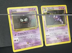 😈1999 Pokemon Base Set: Gastly (50/102) and Haunter (29/102) Pokemon Cards HP😈 - Image 3