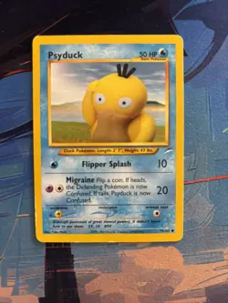 Pokemon Psyduck 79/105 Neo Destiny Common Non-Holo WOTC Vintage Card LP/NM - Image 1