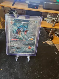 Gyarados Storm Warning Oil Painting Style Pokemon - Image 1